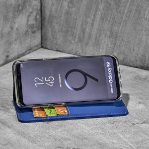 Accezz Blaues Wallet TPU Klapphülle für das Samsung Galaxy A6 (2018)