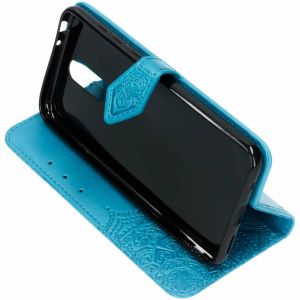 Mandala Klapphülle Blau für das Nokia 5.1 Plus