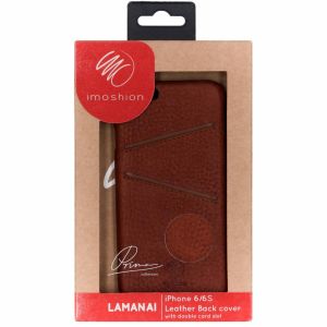 iMoshion Leather Back Cover Double Card Slot Braun für iPhone 6 / 6s