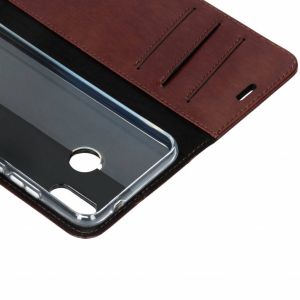 Valenta Klapphülle Leather Braun für das Huawei P20 Lite