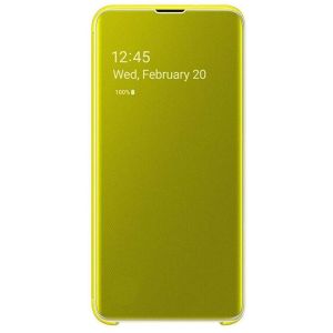 Samsung Clear View Standing Cover Gelb für das Galaxy S10e