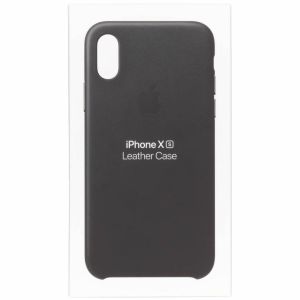 Apple Leder-Case Schwarz für das iPhone Xs