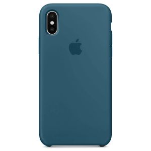 Apple Silikon-Case Blau für das iPhone X