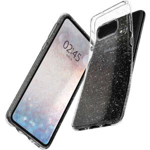 Spigen Liquid Crystal Glitter Case Silber für Samsung Galaxy S10e