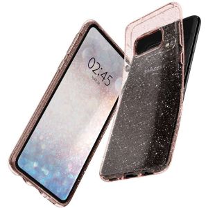 Spigen Liquid Crystal Glitter Case Rosa für Samsung Galaxy S10e