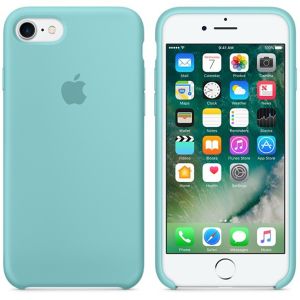 Apple Silikon-Case Sea Blue für das iPhone SE (2022 / 2020) / 8 / 7