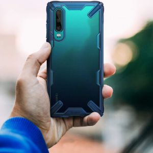 Ringke Fusion X Case Blau für das Huawei P30