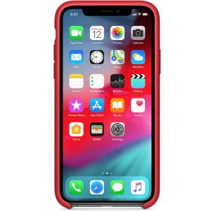 Apple Silikon-Case Rot für das iPhone Xs / X
