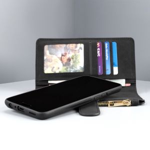 Luxuriöse Portemonnaie-Klapphülle Schwarz Huawei P Smart Plus