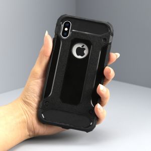 Schwarzes Rugged Xtreme Case für das Motorola Moto G6 Plus