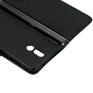 Kleeblumen Klapphülle Schwarz für das Nokia 3.2