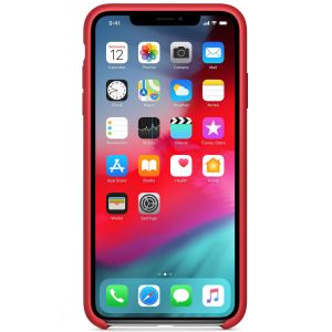 Apple Silikon-Case Rot für das iPhone X