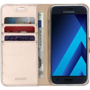 Accezz Wallet TPU Klapphülle für das Samsung Galaxy A3 (2017) - Gold