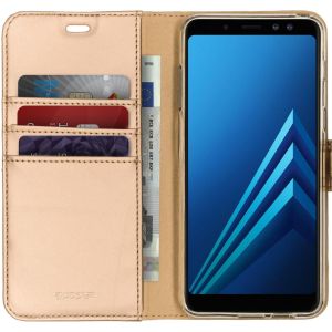 Accezz Roségoldenes Wallet TPU Klapphülle für Samsung Galaxy A8 (2018)
