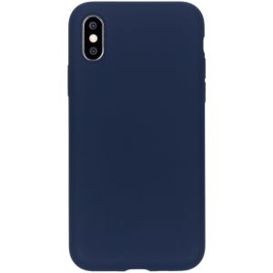 Accezz Liquid Silikoncase Blau für das iPhone Xs / X