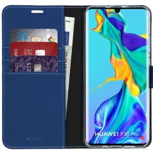 Accezz Wallet TPU Klapphülle Blau für das Huawei P30 Pro