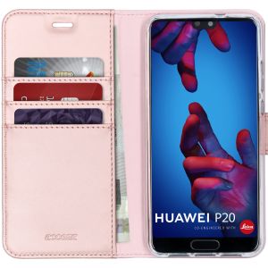 Accezz Roségoldenes Wallet TPU Klapphülle für das Huawei P20