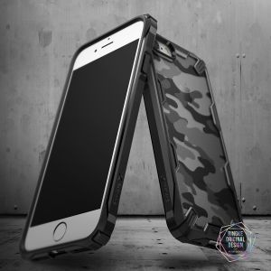 Ringke Fusion X Design Backcover Schwarz iPhone SE (2022 / 2020) / 8 / 7