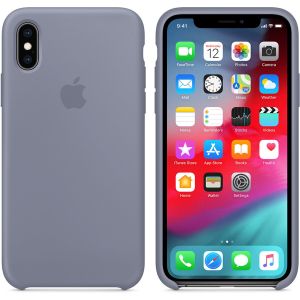 Apple Silikon-Case Lavender Gray für das iPhone Xs / X