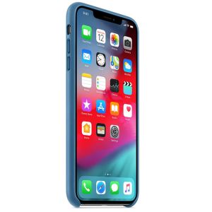 Apple Leder-Case Blau für das iPhone Xs Max