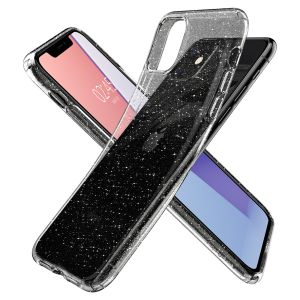 Spigen Liquid Crystal Glitter Case Silber iPhone 11