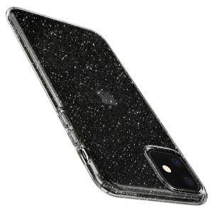 Spigen Liquid Crystal Glitter Case Silber iPhone 11