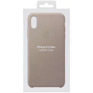 Apple Leder-Case Taupe für das iPhone Xs Max