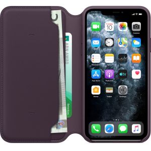 Apple Leather Folio Klapphülle Violett für das iPhone 11 Pro Max