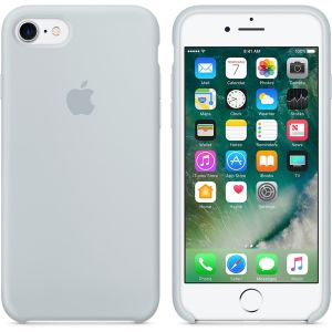 Apple Silikon-Case Mist Blue für das iPhone SE (2022 / 2020) / 8 / 7