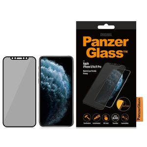 PanzerGlass Privacy Case Friendly Anti-Bacterial Displayschutzfolie für das iPhone 11 Pro / Xs / X
