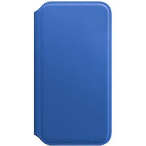 Apple Leather Folio Klapphülle Electric Blue für das iPhone X / Xs