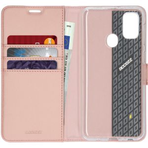 Accezz Wallet TPU Klapphülle Roségold für Samsung Galaxy M30s / M21