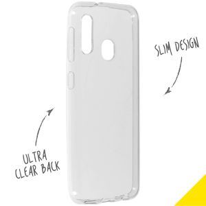Accezz TPU Clear Cover Transparent für Samsung Galaxy A20e
