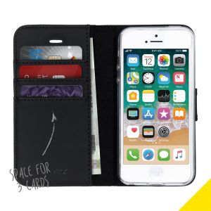 Accezz Wallet TPU Klapphülle für das iPhone 5 / 5s / SE - Schwarz
