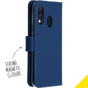 Accezz Wallet TPU Klapphülle Blau für das Samsung Galaxy A40
