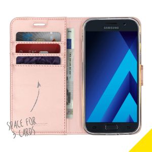 Accezz Wallet TPU Klapphülle Samsung Galaxy A5 (2017) - Roségold