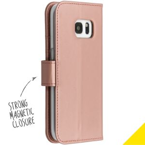 Accezz Wallet TPU Klapphülle für das Samsung Galaxy S7 - Roségold