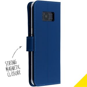 Accezz Blaues Wallet TPU Klapphülle für das Samsung Galaxy S8