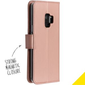 Accezz Roségoldfarbenes Wallet TPU Klapphülle für das Samsung Galaxy S9