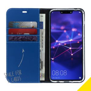 Accezz Wallet TPU Klapphülle Blau für das Huawei Mate 20 Lite