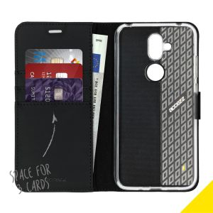 Accezz Wallet TPU Klapphülle Schwarz für das Nokia 8.1