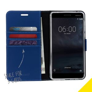 Accezz Blaues Wallet TPU Klapphülle für das Nokia 6.1