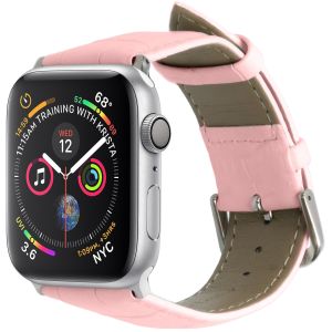 iMoshion Krokodil Lederarmband Rosa für Apple Watch Series 1-7 / SE -  38/40/41 mm | Handyhuellen.de