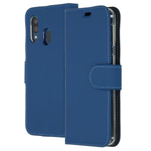 Accezz Wallet TPU Booklet Blau für das Samsung Galaxy A40