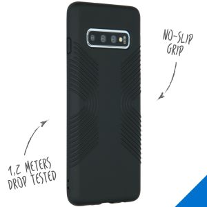 Accezz Impact Grip Backcover Schwarz für das Samsung Galaxy S10