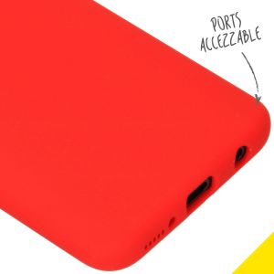 Accezz Liquid Silikoncase Rot für das Samsung Galaxy A40