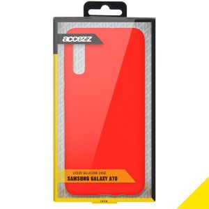 Accezz Liquid Silikoncase Rot für das Samsung Galaxy A70