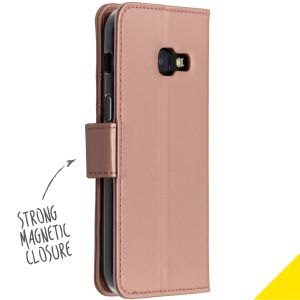 Accezz Wallet TPU Klapphülle Samsung Galaxy A3 (2017) - Roségold
