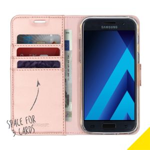 Accezz Wallet TPU Klapphülle Samsung Galaxy A3 (2017) - Roségold