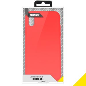 Accezz Liquid Silikoncase Rot für das iPhone Xr